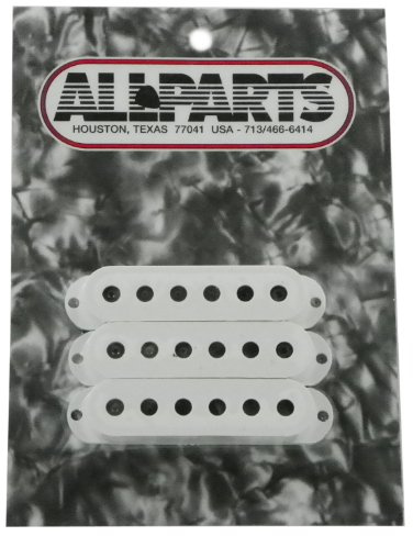 All Parts PC 0406-025 White Pickup Cover Set for Strat
