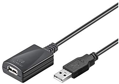 Mcab USB-Erweiterung USB Typ A, 4-polig (M), USB Typ A, 4-polig (W), 5 m aktives Kabel (Signalregenerierung)