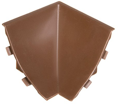 HOLZBRINK Innenecke passend zum Dekor Ihrer Abschlussleisten Nuss dunkel Innenkante PVC Küchenabschlussleiste 23x23 mm