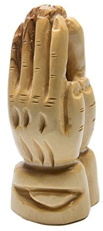 Olivenholz Betende Hände Statue Skulptur Jerusalem Figur Heiligen Land 10,2 cm