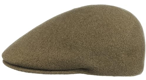 Kangol Headwear 507 Mütze aus Nahtloser Wolle, Dunkelbeige, 6 7/8 / 7