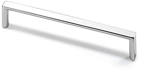 Griff Belluno, Bohrabstand 96, L 130 mm, B 9 mm, H 28 mm, Verchromt glanz