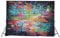 Andoer Fotoleinwand 1.5 * 2.1m / 5 * 6.9ft Fotografie Hintergrund Digital Gedruckt Bunte Doodle Scribble Backsteinmauer Muster für Kinder Kinder Baby Neugeborenen Porträt Studio Fotografie