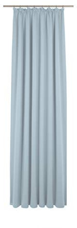 Wirth Newbury Einzelschal mit Kräuselband, Hellblau, 245x132 cm