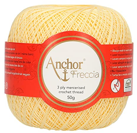 Anchor 4771016-00300 Häkelgarne, 100% Baumwolle, 300, Stärke 16, 88 Gramm