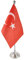 GentleGirl. USA Türkei Tischflagge, Stick Kleine Mini Türk Flagge Büro Tischflagge auf Ständer mit Ständer Basis, Internationale Festival Dekoration, Truthahn Thema Party Dekoration, Home Desk