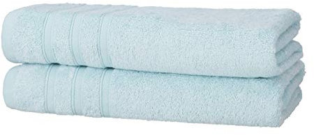 2er Duschtücher Aqua | 50% Bambus & 50% Baumwolle | ÖKO-TEX Standard Zertifiziert | Nachhaltige Premium Qualität 450 g/m²