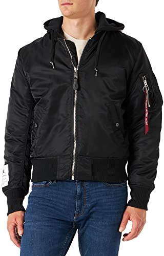 Alpha Industries Herren MA-1 ZHP Bomberjacke, Black, L