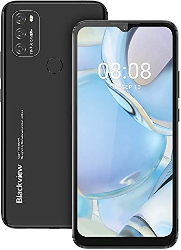 Blackview Smartphone Offerta, A70 Android 11 Cellulari con 6.5 HD+, Batteria 5380mAh, 3+32GB (SD 256GB), Octa-Core, Tripla Fotocamera 13MP+5MP, Dual Sim 4G Telefono Cellulare/Face ID/Fingerprint/GPS