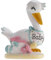 dekora - Taufe Deko mit Storch und Baby - 10 cm
