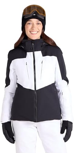 Mountain Warehouse Altitude Extreme Womens Padded Ski Jacket - Waterproof, Breathable, Taped Seams, Extra Ventilation - Best for Skiing, Sports, Walking White Women's Size 14