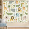 Yorida Tende per cameretta dei bambini, con tasca per asta, tema giungla, decorazione per camera da letto, soggiorno, 2 pannelli, 106 x 160 cm