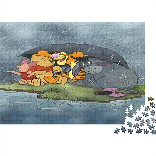 Winnie Puuh Puzzle 1000 Teile Erwachsener Kniffel Spaß Für Die Ganze Familie - Abwechslungsreiche 1000 Puzzleteilige Motive Für Jeden Geschmack, Puzzle Erwachsene, Puzzel 500pcs (52x38cm)