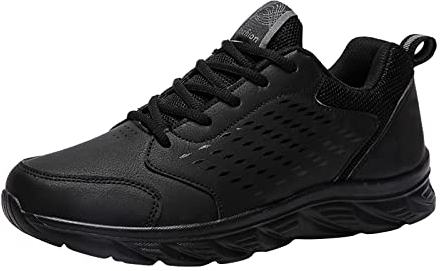 BOTCAM Schuhe Herren Business 44 Herrenschuhe Lässige Lederschnürung Einfarbig Lässige Mode Einfache Schuhe Laufschuhe Sneaker Herren Drift