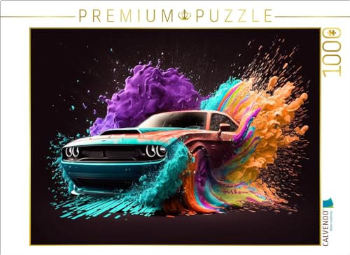 CALVENDO Puzzle Dodge Challenger | Lege-Größe cm Foto-Puzzle für glückliche Stunden