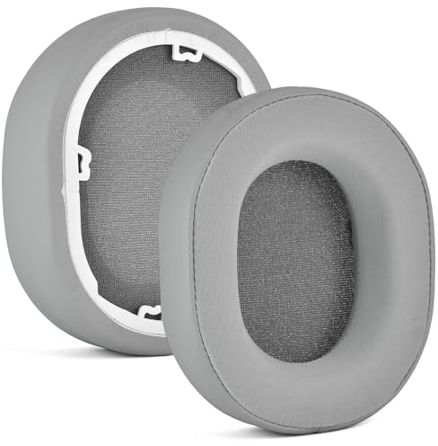 Yaowanguan Ersatz-Ohrpolster für Corsair HS65/HS55/HS55 Pro Gaming Headset,HS65/HS55/HS55 Pro Protein Leder & Seide Ohrenkissen/Kappen/Bezüge(Grau)