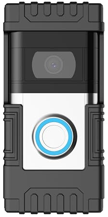 EWIGE Wall Mount for Ring Video Doorbell - Corner Bracket Adjustable Angle Degrees Left/Right Mounting Bracket Wall Plate Accessories