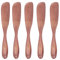 5PCS Coltelli da Burro in Legno Spalmatore per Marmellata di Formaggio Spatole per Pane in Stile Giapponese per Sandwich Gelatina Miele Burro di Arachidi(Colore della vernice di grandi dimensioni)