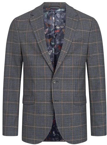 JEFF Herren JFCaleb Sakko Klassische Anzugjacke Herrenjackett mit Stretch | Klassisches Sakko für Beruf und besondere Anlässe, Anzugjacke, Herrenjackett, Business Blazer, Freizeitsakko für Männer