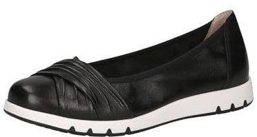 CAPRICE Damen 9-22118-44 Ballerina, Black Nappa, 38 EU