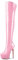 Aachcol Sopra il Ginocchio Spillo Stivali Piattaforma Stivali Alti Fino Alla Coscia Rotonda Punta Cerniera Sexy Dress Alto High Tacco Heel Stivali Rosa Pallido 39 EU
