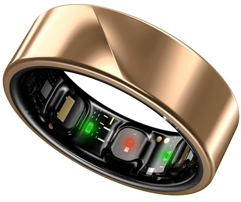 Noise Luna Gen 1 - Most Accurate Smart Ring for Men & Women with Charging Case (No Subscription fee), 6 Day Battery, Health Insights, Activity Tracking, AI Assistance, App Support (Rose Gold, 8)