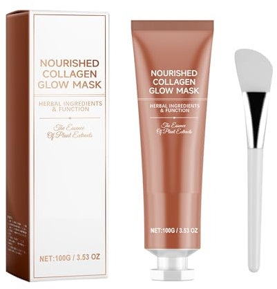 Overnight Wrapping Peel Off Facial Mask, Collagen Night Wrapping Mask, Peel Off Collagen Maske, Kollagen Peel-Off Gesichtsmaske, Hydrolysiertes Kollagen Maske für Straffende, Lifting und Hydration