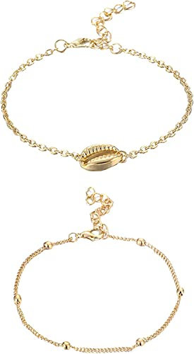 PULABO Armbänder Männer 2 Teile/satz Einfache Kaurimuschel Metallkugel Charme Armband Armreif Frauen Schmuck Pulsera Gife Für Mann bequem