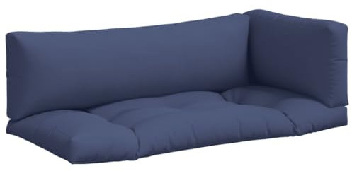 vidaXL Palettenkissen 3 STK., Sitzkissen mit PP-Hohlfasern, Rückenkissen für Gartenmöbel Hocker Sofa, Sitzpolster Palettenauflagen, Marineblau Oxford-Gewebe