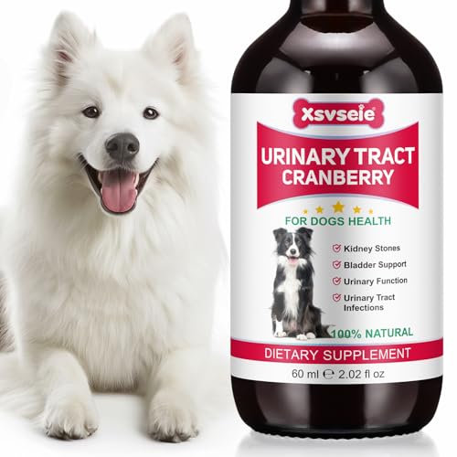 Gotas para el tratamiento de infecciones del tracto urinario para perros, 60 ml para perros UTI, aditivo herbal para la prevención de la incontinencia y cálculos en la vejiga, cuidado urinario para