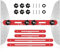 10in to 53in Stair Treads Measuring Tool Multifunction Stair Treads Template Tool Adjustable Stair Treads Gauge