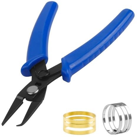 5PCS Opening Closing Rings Tool, Metal Jump Ring Tool with Split Ring Pliers, Circle Jump Rings for Jewelry Making, Stainless Steel Jump Ring Opener for Craft Projects Supplies
