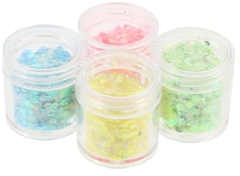 Veemoon Flaschen Glitzer Pailletten Für Nagelkunst Schillernde Nagelglitzer Und DIY Nagel Charms Für Nailart