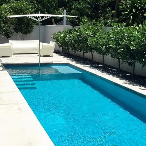 Equipo de piscina modular prefabricado, juego completo de 18 x 48 pulgadas, rectangular, fibra de vidrio enterrada, para exteriores, spa, piscina de fibra de vidrio