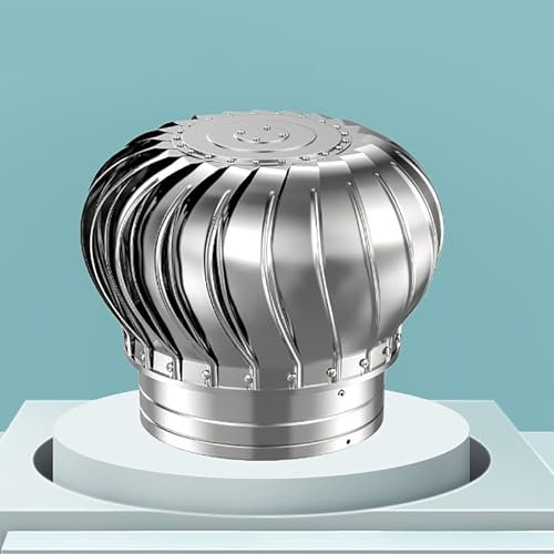 Ventilador de turbina eólica de techo sin alimentación para mejorar el flujo de aire del ático, diseño impermeable para una ventilación eficiente del aire sin electricidad