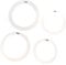 Schlagzeug-Schalldämpfer-Dämpfungsringe, Klangsteuerung, weiß, 30,5 cm, 33 cm, 35,6 cm, 40,6 cm, Trommel-Sound-Kontrollring-Set