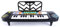 Grcfumo Piano elettrico, tastiera per l'apprendimento della musica elettronica di plastica, tastiera per pianoformi portatili per istruzione precoce (25 Keys 11 Modes)