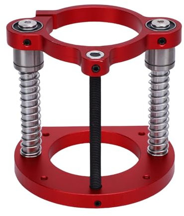 Asixxsix Base d'ascenseur de routeur, Plaque d'insertion de table de routeur avec 2 mâchoires de serrage pour la machine de coupe de diamètre de moteur 64-66mm, 70mm coupe de levage