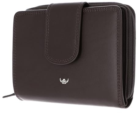 Golden Head Leder Geldbörse Polo RFID Protect RV-Börse 3331 Dunkelbraun
