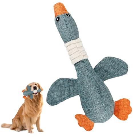 Hundespielzeug Unzerstörbar,Dog Toys,Unzerstörbares Hundespielzeug Ente,Hunde Spielzeug,Welpenspielzeug,Anti Stress Ente Für Hunde,Kuscheltier Spielzeug Hund für Aggressive Kauer,Kleine,Mittlere,Große