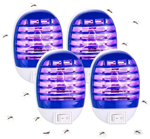 Lampe Anti Moustique, 4 Pack Appareil Anti Moustique Electrique