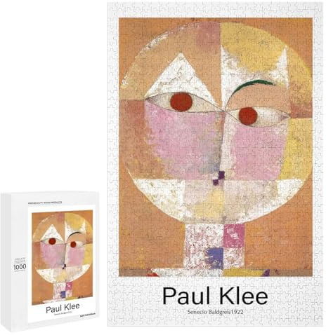 1000 PCS Puzzles Für Erwachsene Senecio by Paul Klee Puzzles Für Erwachsene – Stressabbau, Anspruchsvoll Und Herausfordernd, Familienspaß & Spieleabend 1000 PCS