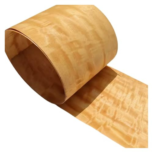 PXAMORTEL Solid Wood Veneer | Golden Shadow Solid Wood Veneer for Speaker Guitar Furniture Decor