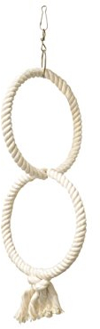 Nobby Cage Toy 2 Kletterringe, Baumwolle, klein, 32 /14 cm, 1 Stück