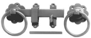 Haven Heritage Ring Gate Latch 180mm, 7 inch Gate Latch, Galvanised Gate Ring Latch - for Secure Wooden Gates Fastening, Durable & Reliable Gate Latch Solution - No.1136 Plain Ring Handled Gate Latch