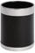 Bolero Round Trash Can - Black Waste Paper Bin with Silver Rim 10.2Ltr Y805