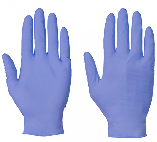 100 x Nitrile Disposable Gloves, X-Large XL Non-Powdered Blue