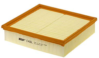 HENGST - Luftfilter E466L - Luft-Filtereinsatz für KFZ - Hochwertiger Motorluftfilter für Otto- oder Dieselmotor - Schutz für Motoren - Wasserbeständig