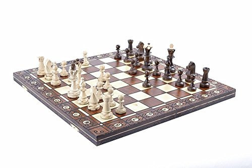 Wegiel Schach Set - Konsul Schachfiguren und Brett - Europäisches Holzhandwerk