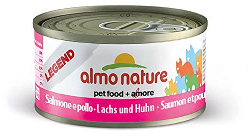 Almo Nature Lachs & Huhn 70g Katzenfutter, 24er Pack